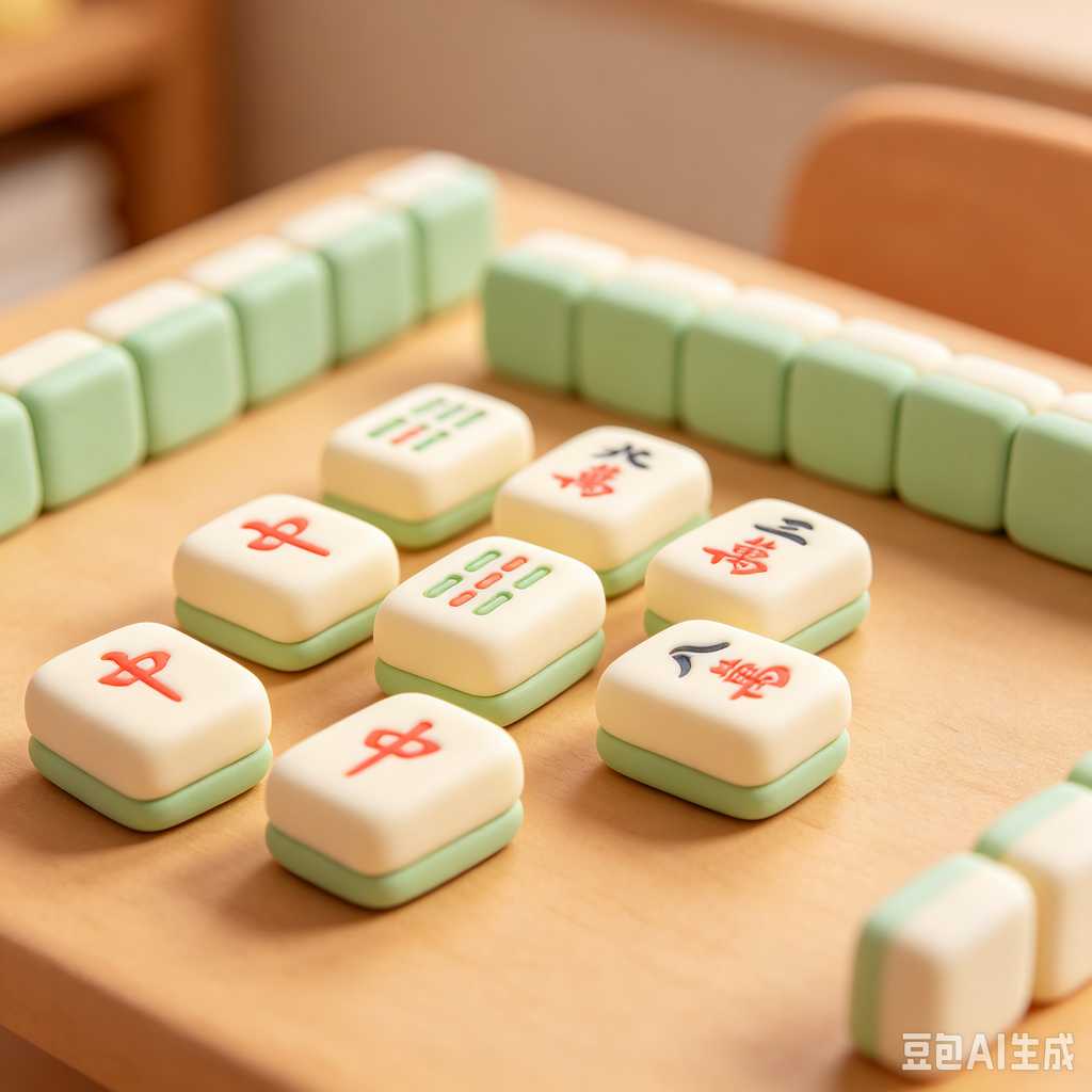 hand carved mahjong tiles